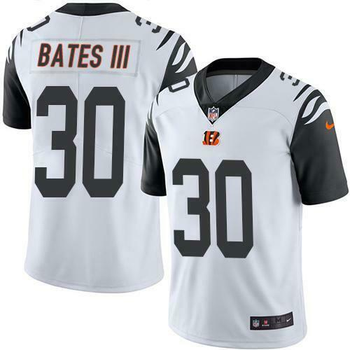 Men's Cincinnati Bengals #30 Jessie Bates III White NFL Vapor Untouchable Limited Stitched Jersey